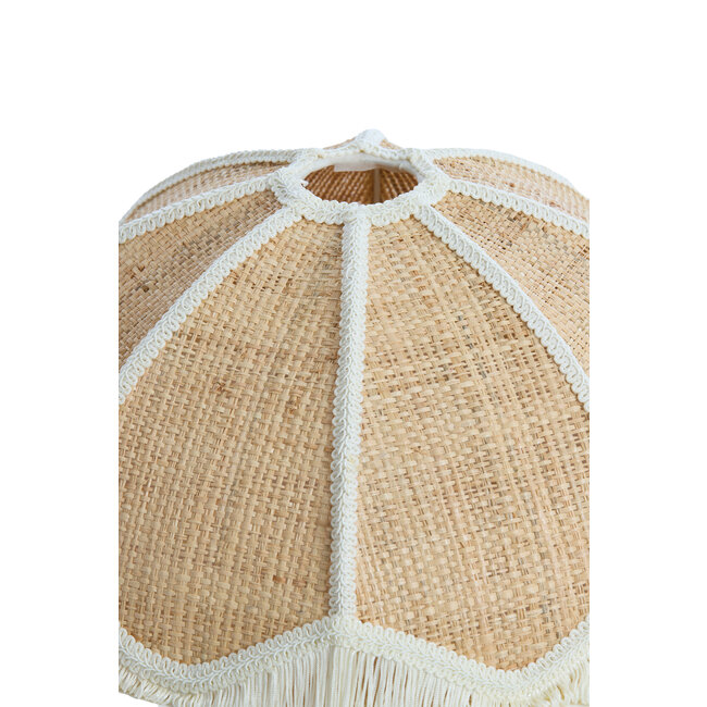 Light en Living Kap Ø35x26 cm MALACIA raffia naturel+crème