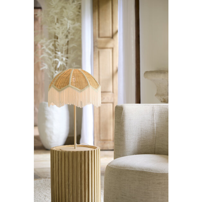 Light en Living Kap Ø35x26 cm MALACIA raffia naturel+crème