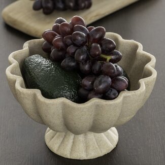 Present Time Schaal Flor hoog zacht bruin