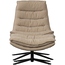 Woood Draaifauteuil Kube met hocker naturel