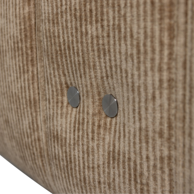 Woood Relaxfauteuil Hein geweven rib lichtbruin