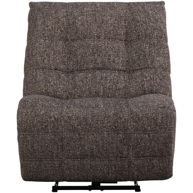 Woood Relaxfauteuil Hein melange antraciet/bruin