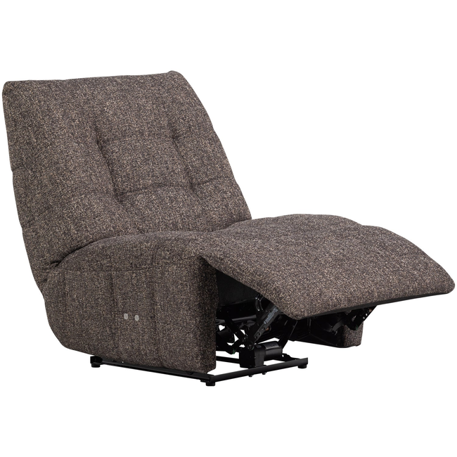 Woood Relaxfauteuil Hein melange antraciet/bruin