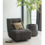 Woood Relaxfauteuil Hein melange antraciet/bruin