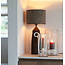 Light en Living Kap cilinder SAVERNA  donker bruin - diverse afmetingen