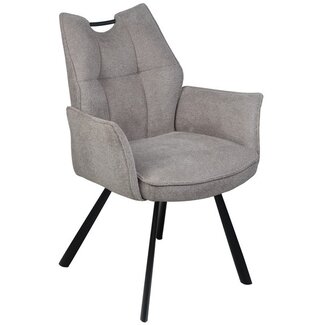 Wildeboer & v/d Weide Eettafelstoel Mabel met arm - stof A-Enter 10
