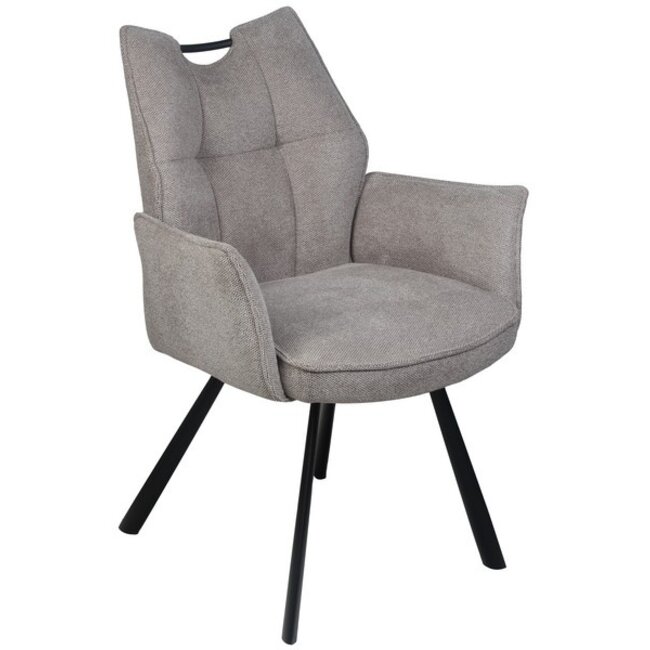 Wildeboer & v/d Weide Eettafelstoel Mabel met arm - stof A-Enter 10