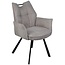 Wildeboer & v/d Weide Eettafelstoel Mabel met arm - stof A-Enter 10