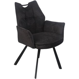 Wildeboer & v/d Weide Eettafelstoel Mabel met arm - stof A-Enter 66