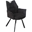 Wildeboer & v/d Weide Eettafelstoel Mabel met arm - stof A-Enter 66