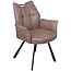 Wildeboer & v/d Weide Eettafelstoel Mabel met arm - stof C-Magnum 10
