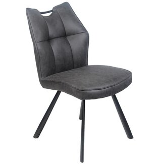 Wildeboer & v/d Weide Eettafelstoel Mabel zonder arm -  stof C-Magnum 66