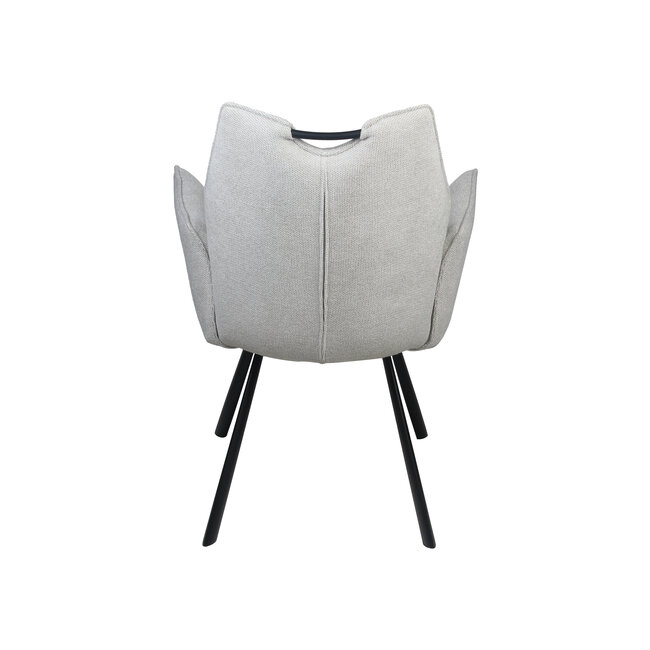 Wildeboer & v/d Weide Eettafelstoel Mabel met arm - stof A-Enter 84