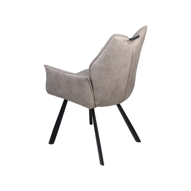 Wildeboer & v/d Weide Eettafelstoel Mabel met arm - stof A-Enter 84