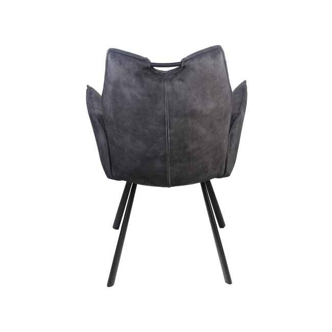 Wildeboer & v/d Weide Eettafelstoel Mabel met arm - stof C-Adore 67