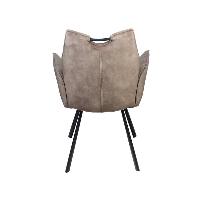 Wildeboer & v/d Weide Eettafelstoel Mabel met arm - stof C-Adore 211