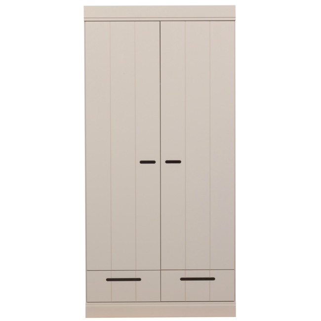 Woood Connect 2-deurs kledingkast + lade dust [fsc]