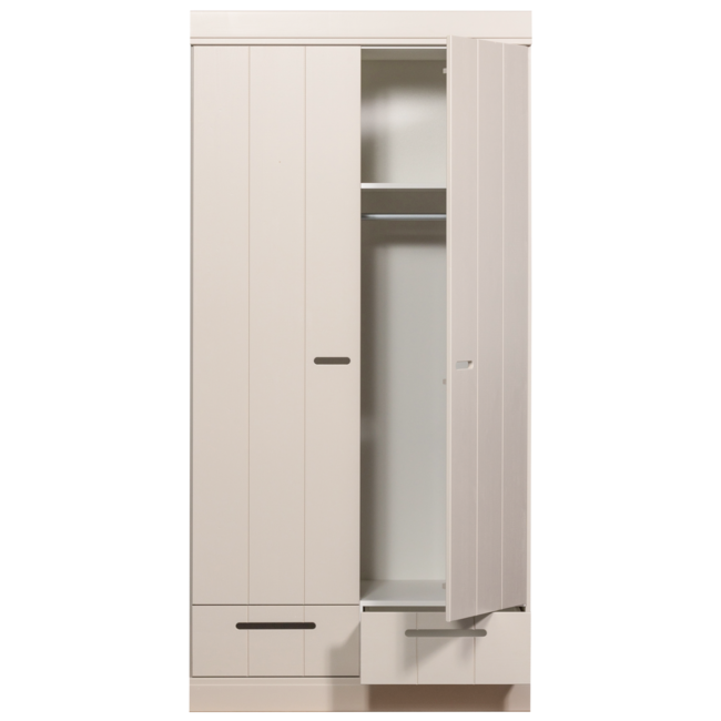 Woood Connect 2-deurs kledingkast + lade dust [fsc]