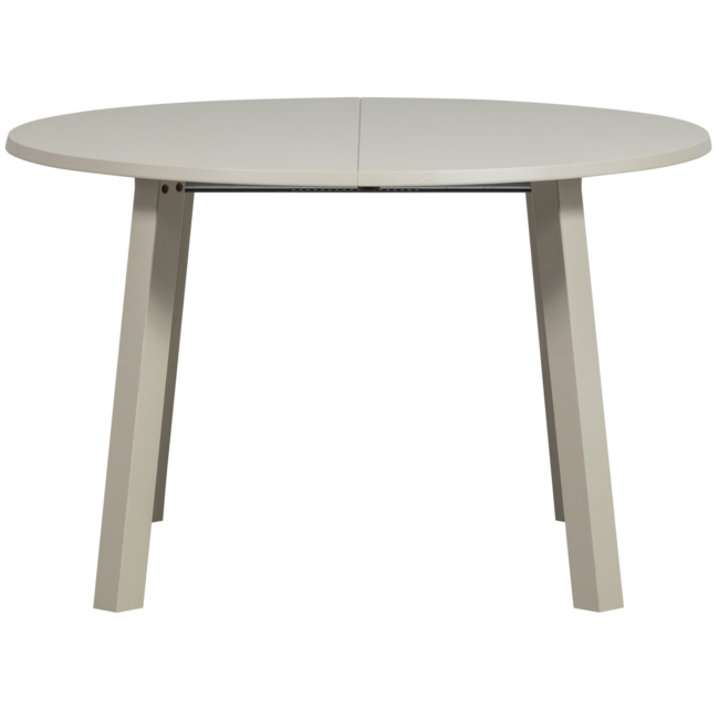 Woood Janne uitschuifbare eettafel rond eiken dakargrau [fsc]