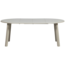 Woood Janne uitschuifbare eettafel rond eiken dakargrau [fsc]
