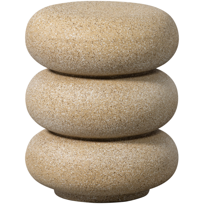 Woood Laurel bijzettafel met spikkels beige