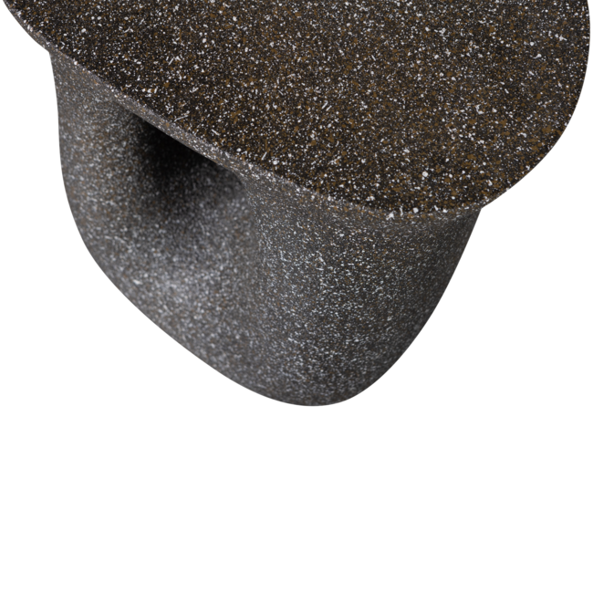 Woood Moson bijzettafel met spikkels zwart