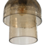 Woood Gigi hanglamp dubbele kap gehamerd glas naturel