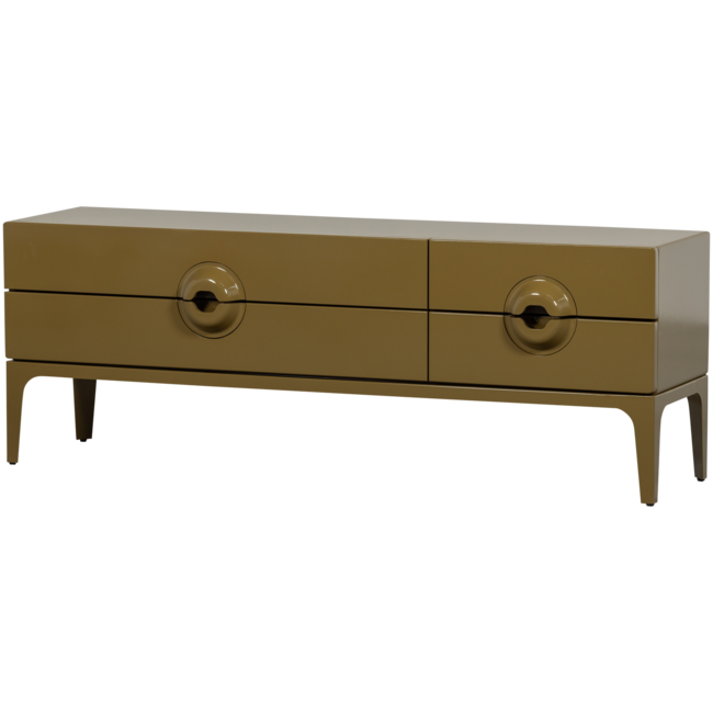 Woood Merge tv meubel hout honinggeel