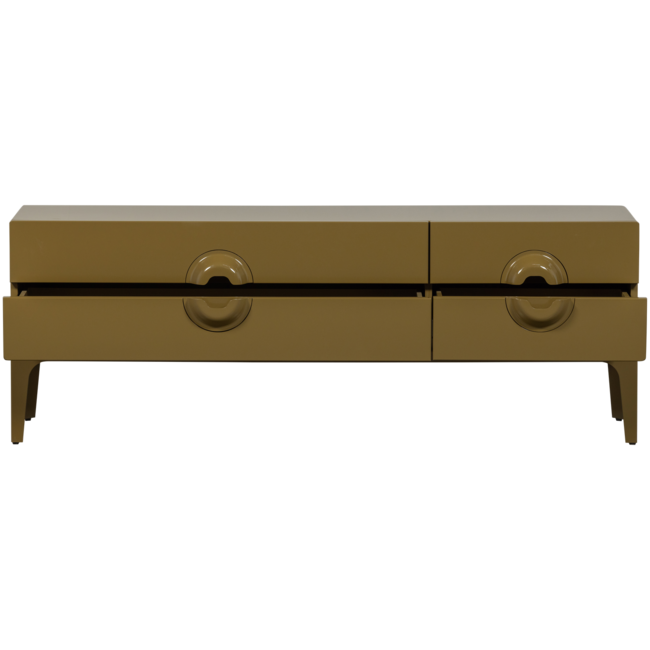 Woood Merge tv meubel hout honinggeel