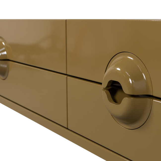 Woood Merge tv meubel hout honinggeel