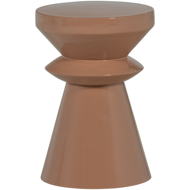 Woood Fedde bijzettafel metaal oud roze