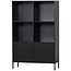 Woood Xam open kast grenen zwart [fsc]