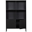 Woood Xam open kast grenen zwart [fsc]