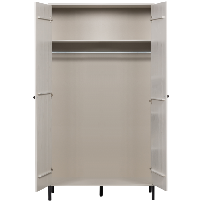 Woood Xina garderobekast grenen wolkengrijs [fsc]