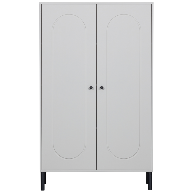 Woood Xina lage kast grenen wolkengrijs [fsc]