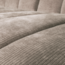 Woood Mojo chaise longue bank rechts ribstof donkerzand