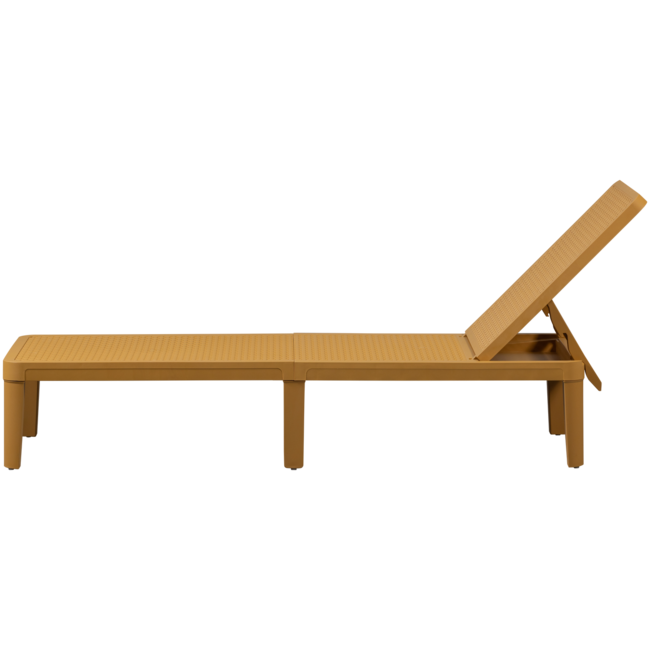 Woood Jinte ligbed tuin kunststof geel