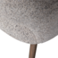 Woood Murat eetkamerstoel naturel met houten poot donkerbruin