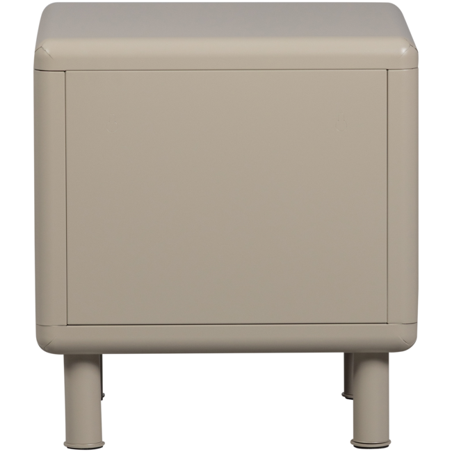 Woood Rune ladekast/nachtkastje 2 lades metaal zand