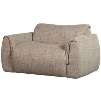 Woood Baggy loveseat geweven stof bruin melange