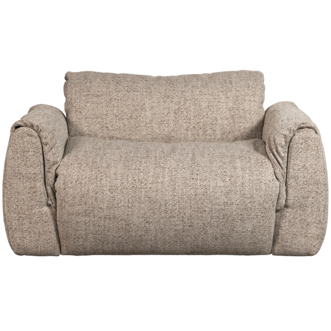 Woood Baggy loveseat geweven stof bruin melange