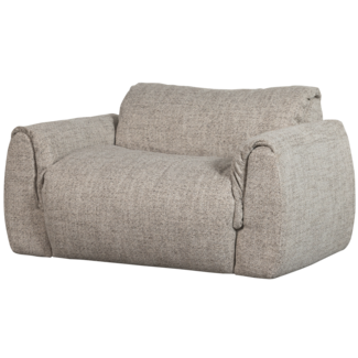 Woood Baggy loveseat geweven stof naturel melange