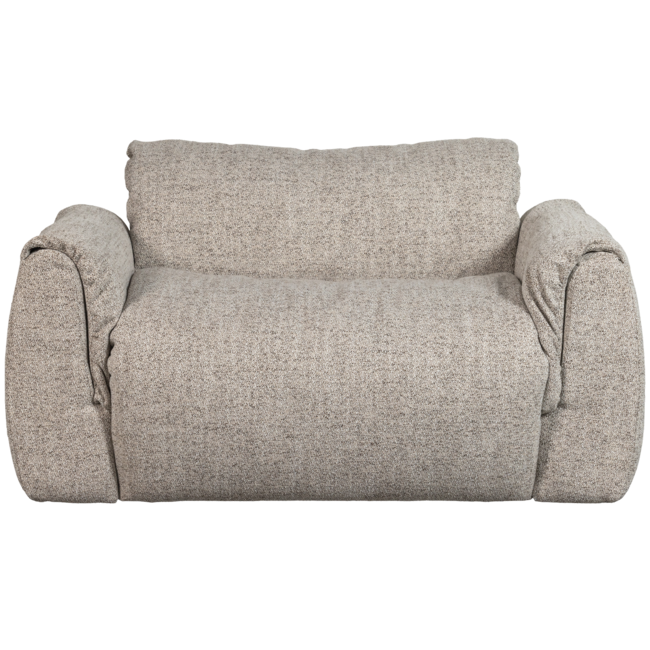 Woood Baggy loveseat geweven stof naturel melange