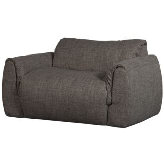 Woood Baggy loveseat geweven stof warmgrijs melange