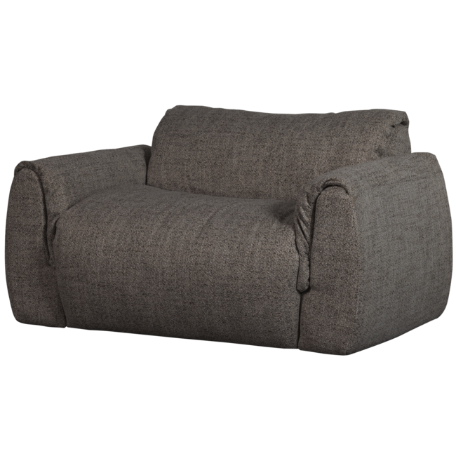 Woood Baggy loveseat geweven stof warmgrijs melange