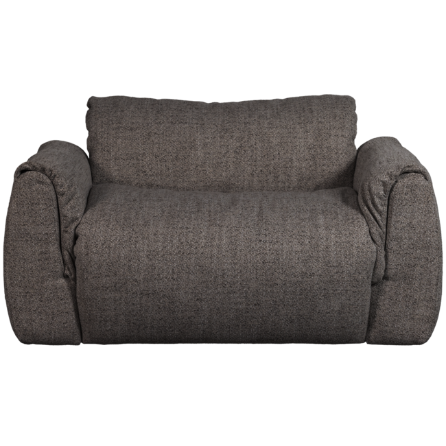 Woood Baggy loveseat geweven stof warmgrijs melange