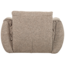 Woood Baggy draaifauteuil geweven stof bruin melange