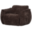 Woood Baggy draaifauteuil 3d chenille donkerbruin