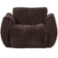 Woood Baggy draaifauteuil 3d chenille donkerbruin