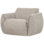 Woood Baggy draaifauteuil geweven stof naturel melange